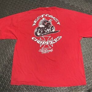 West Coast Choppers Red Graphic Tee